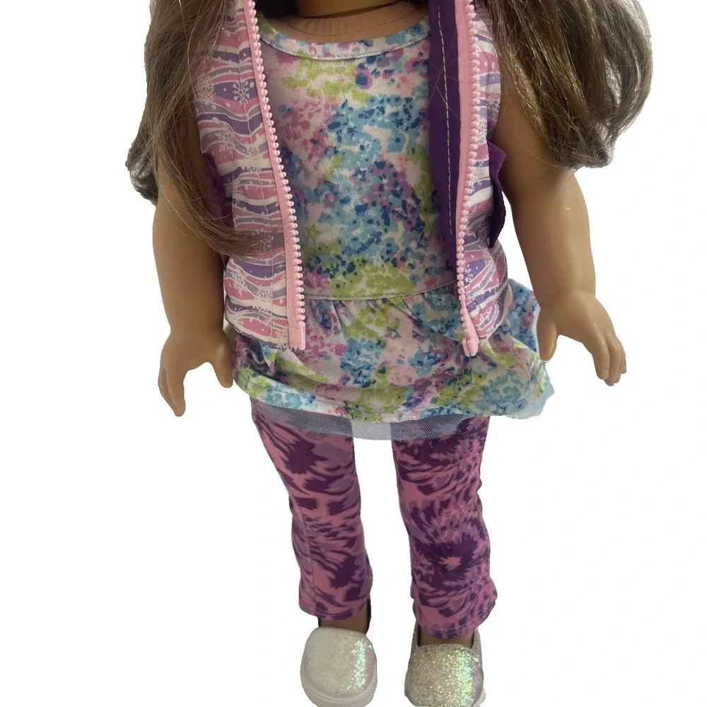 American Girl Truly Me Doll Freckles Blue Eyes 18 Inch 2014 Clothes Shoes